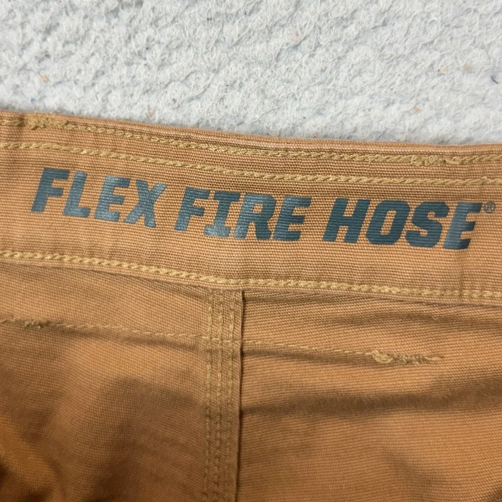 Duluth Trading Co Shorts Mens 42 Flex Fire Hose Brown Relaxed Fit Cargo Workwear